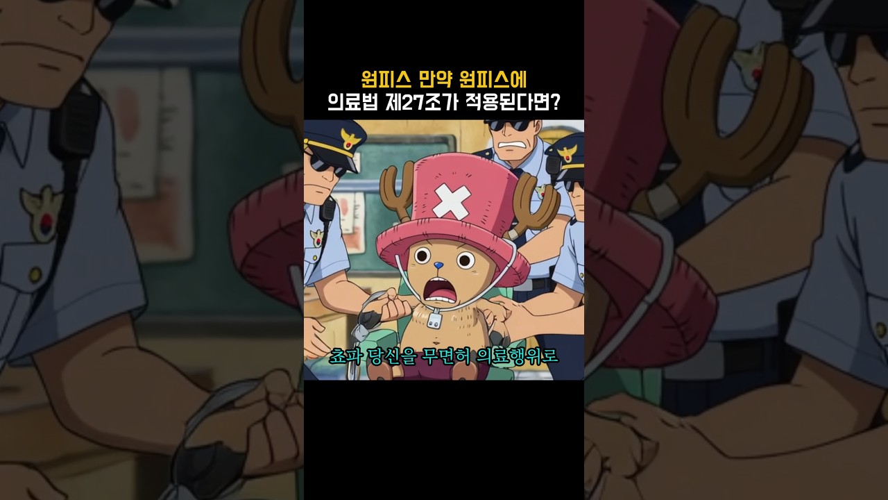 원피스) 만약 원피스에 의료법 제27조가 적용된다면?