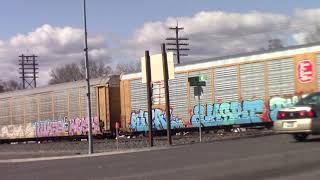 Union Pacific Train Blocks Intersection in Shoshone Idaho