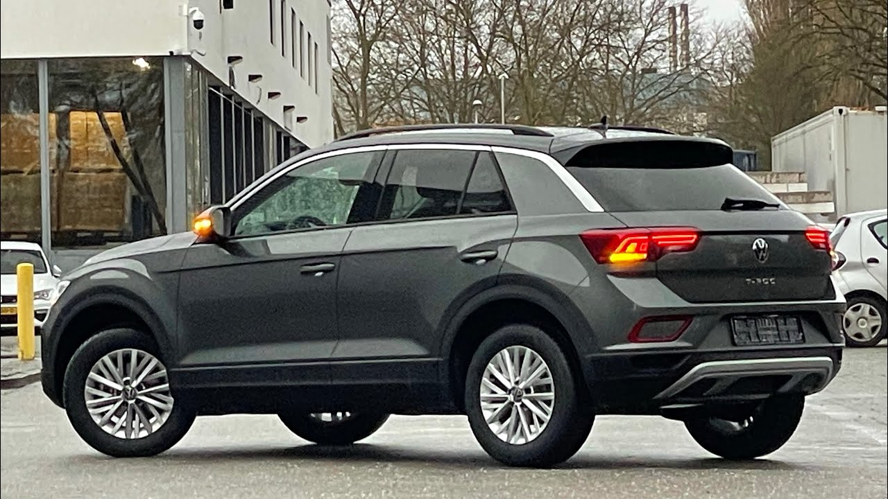 Volkswagen NEW T-roc Life 2022 in 4K Indium Grey Metal 16 inch Chester ...