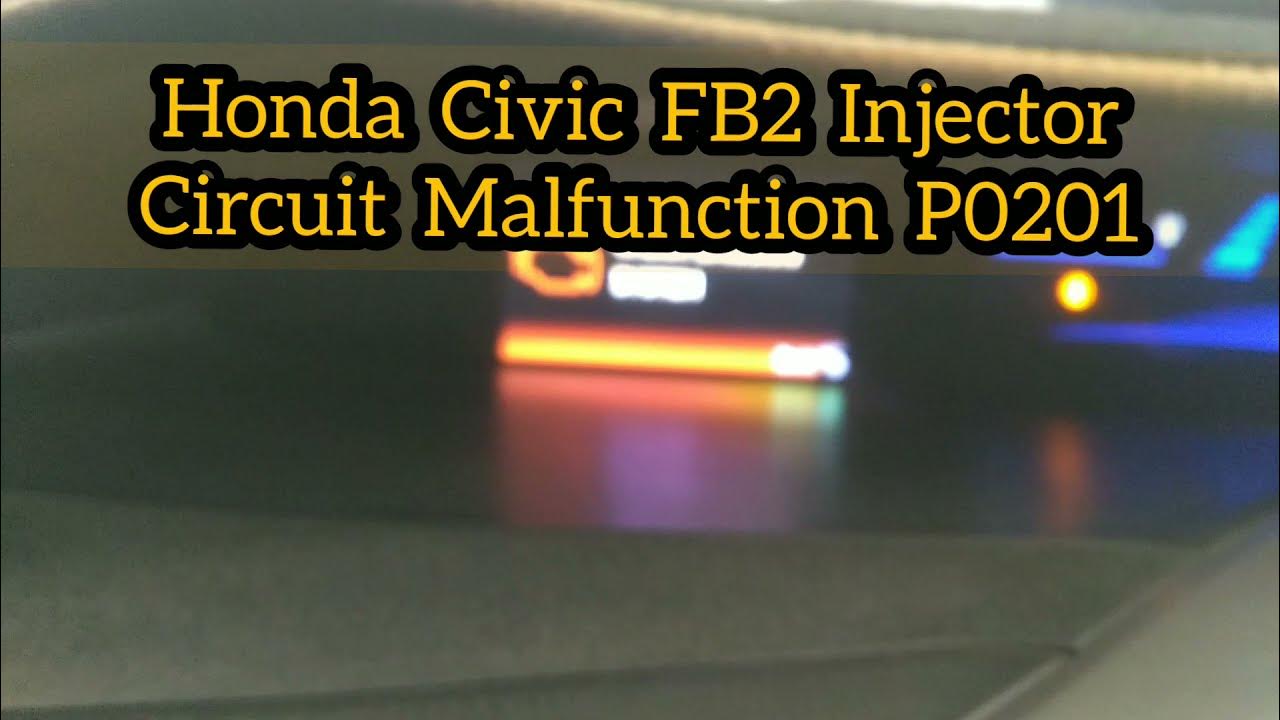 Check Emission System Honda Civic p0201Malfunction ecu internally