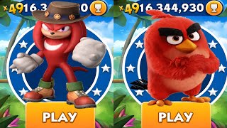 Sonic Dash - Series knuckles vs Red - All Characters Unlocked - Gameplay screenshot 5