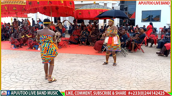 Pure Adowa Dance from Ashanti's beautiful culture on Apuutoo live band music #adowadance