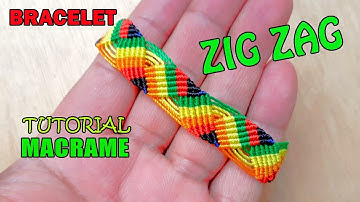 Como Hacer Pulsera ZIG ZAG /Tutorial Macrame | how to make ZIG ZAG friendship bracelets