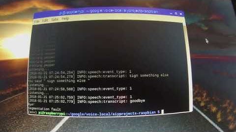 Raspberry Pi Voice Recognition demo