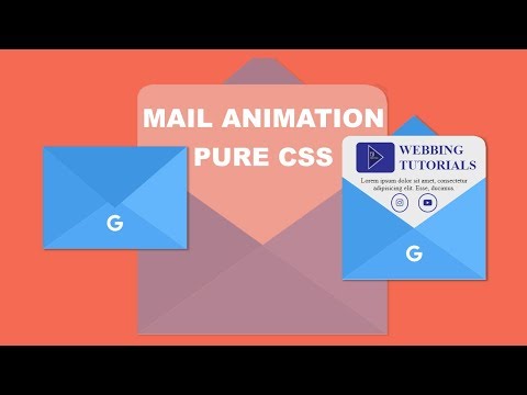 MAIL ANIMATION USING PURE CSS | NO Javascript