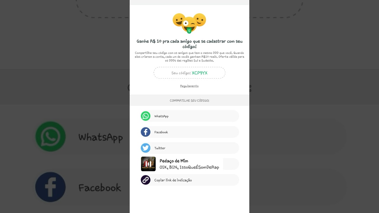 use meu código do pic pay é ganhe 12 reais💖