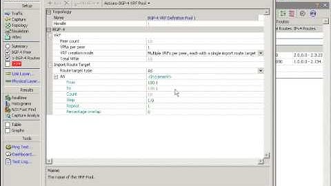 Agilent N2X Scalable BGP Protocol Emulation - Part 5 - Testing VPNs