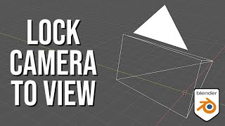 HOW TO LOCK THE CAMERA TO VIEW - BLENDER QUICK TIPS screenshot 3