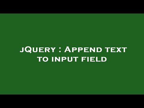jQuery : Append