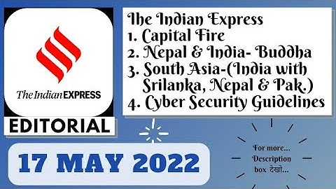 17th May 2022 | Gargi Classes The Indian Express Editorials and Ideas Analysis | By R.K. Lata