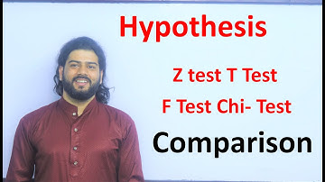 Hypothesis  Test Z Test T Test F Test Chi- Square Test Comparison  Question चिन्ने सजिलो उपाए