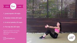 July full body home workout challenge | Week 2 Day 1