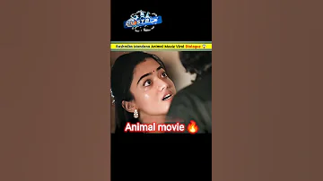 Rashmika Mandana Animal Movie Viral funny Dialogue 😂 || New South Indian Movie Dubbed In Hindi 2023