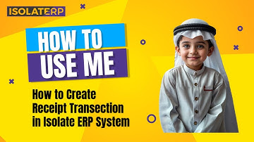 How to Create Receipt Transection in Isolate ERP System