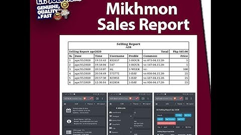 Mikrotik Mikhmon Sales report tutorial
