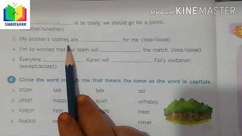 Class-4 English lesson - 4 YUUKI AND THE TSUNAMI exercises explanation