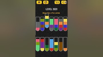 Water sort puzzle level 3031