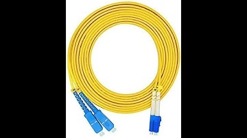 LC to SC Duplex 9/125 Single-Mode Fiber Optic Cable Jumper Optical Patch Cord LC-SC (1M/3.2ft)
