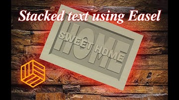 How to create stacked text signs using Easel software.
