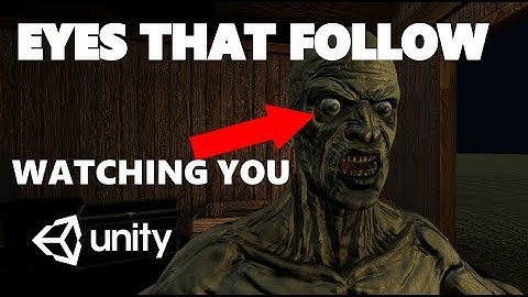 MINI UNITY TUTORIAL: HOW TO MAKE EYES FOLLOW YOU IN YOUR UNITY GAME - EASY & SIMPLE