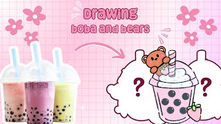 Drawing Boba and Bears | Digital Art