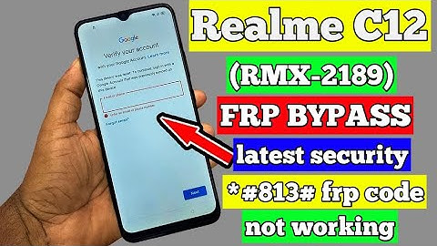 Realme C12 (RMX-2189) frp bypass android version 11 Google account bypass *#813# code not working