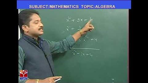T-SAT || FOREST UDYOGA GUIDE || Mathematics -  Algebra- P1 || P.Suresh kumar