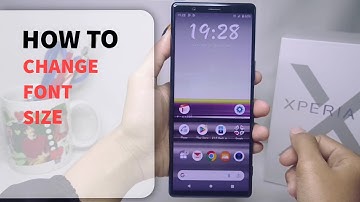How To Change Font Size In Sony Xperia | Increase/Decrease Font Size