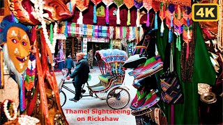 Thamel on Rickshaw