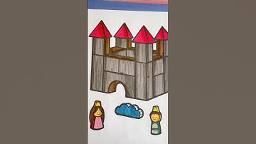 Block castle #coloring, #simple and #clean! #coloring #relaxing #unwind #zen @TombowUSA