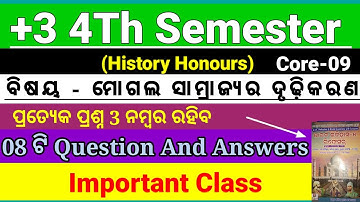 +3 4th Semester History Honours।Selection Short Questions।Coer-09 History Honours 4 Semester History