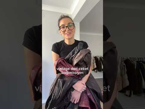 Vintage Deri Ceket #vintage #dericeket #vintagedericeket #ootd #outfit