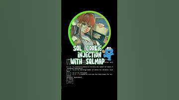 SQL Cookie Injection with SQLMap #sql #sqlmap #ethicalhacking
