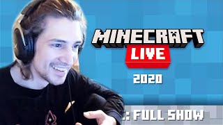 REACTING TO MINECRAFT LIVE 2020! - MINECRAFT 1.17 REVEAL! | xQcOW