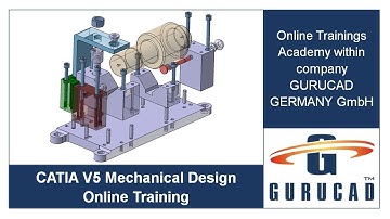 CATIA V5 Mechanical Design Online Training | Part Design | Assembly Design | Drafting | Presentation