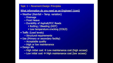 Information required to design pavement: Elements of Highway Design by Prof Dr Asim Farooq