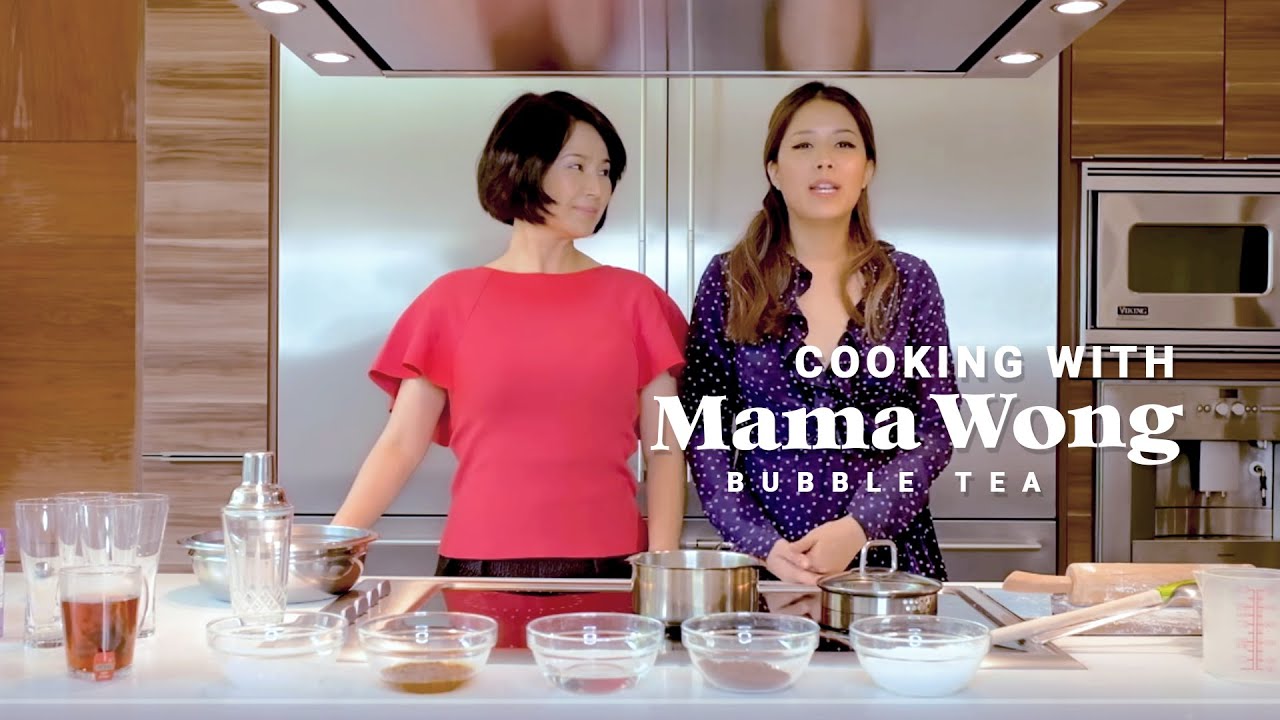 Cooking With Mama Wong Bubble Tea 珍珠奶茶 + Garden Tour PENELOPE POP