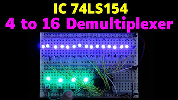 74ls154 | Basic things of IC 74ls154 | 4 to 16 line demultiplexer IC