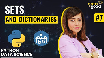 Python Sets and Dictionaries in Hindi | Learn Python Sets and Dictionaries | Python Tutorials