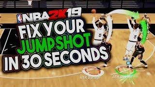 FIX YOUR JUMPSHOT IN 30 SECONDS - NBA 2K19