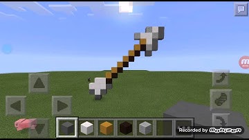 Making the arrow statue in MCPE Pixel Art Tutorial