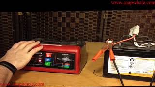 Harbor Freight CenTech 50/10/2 12v Battery Charger Review and Use Demonstration