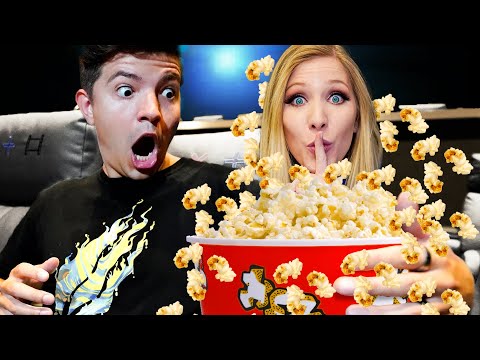 EXTREME Movie Theater Hide and Seek vs My Wife! - Challenge
