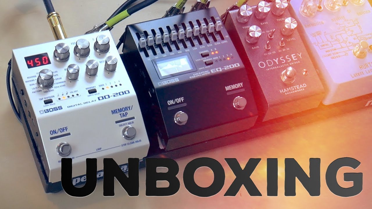 Boss DD200 and EQ200 Unboxing & First Impressions - YouTube