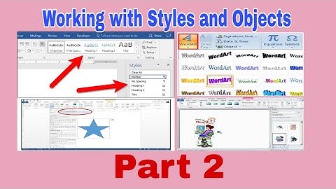 Working with Styles and Objects ( Part 2)