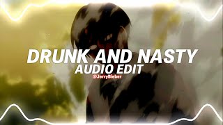 drunk and nasty - pi'erre bourne ft. sharc [edit audio]