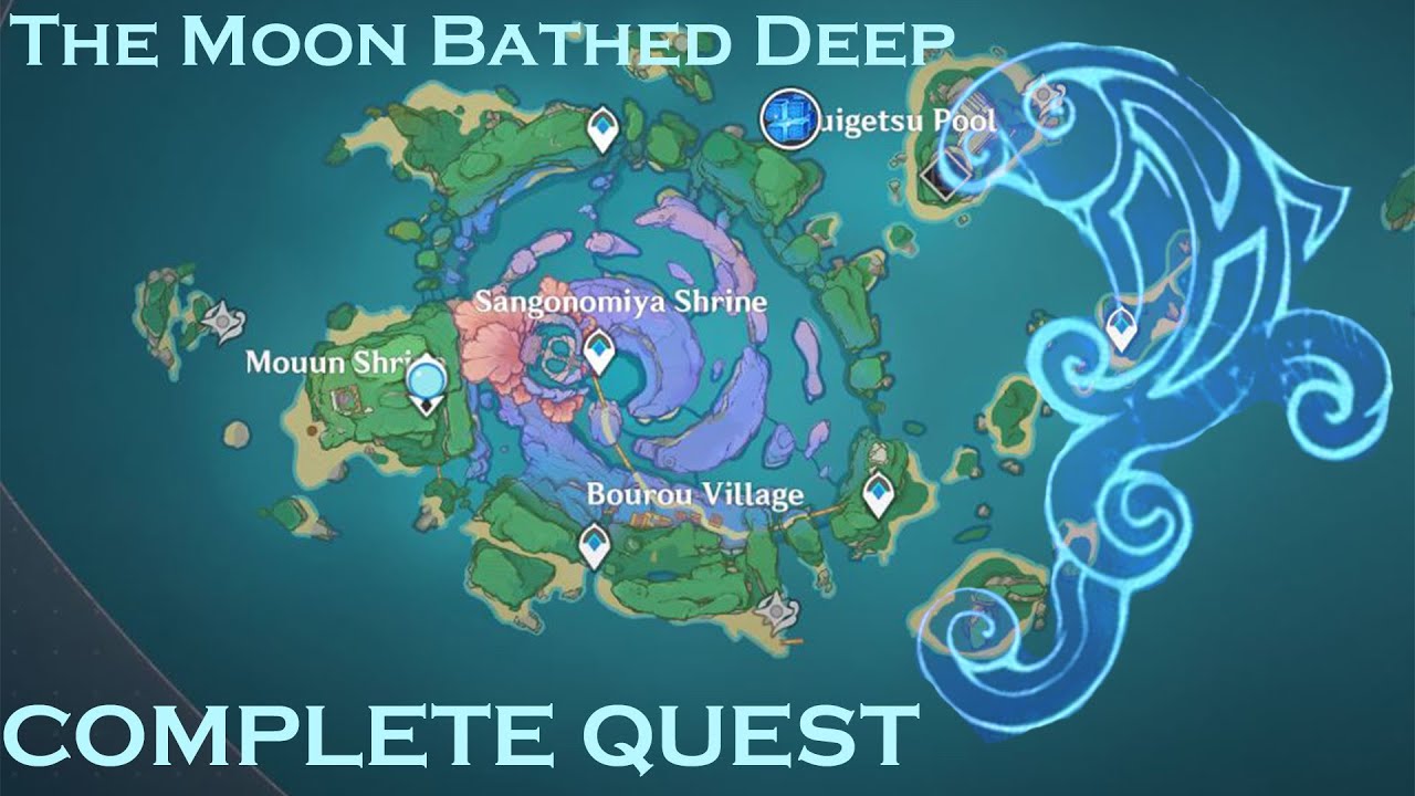 The Moon Bathed Deep | Complete quest | Genshin Impact
