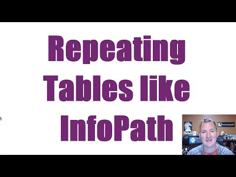 PowerApps Repeating Tables like InfoPath Part 1 - Enter the data