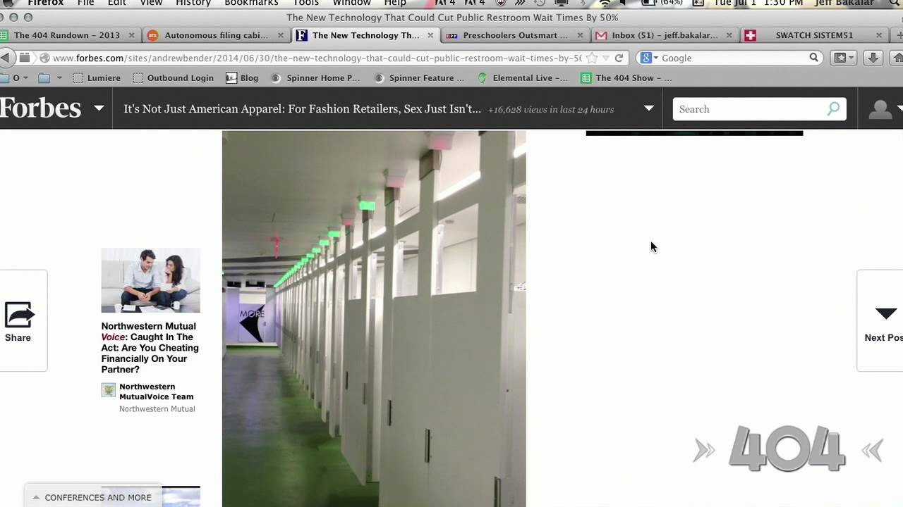 The 404 - The Newest Bathroom Technology