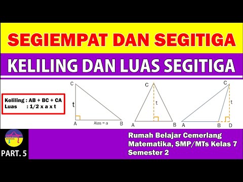 Segiempat Dan Segitiga Matematika Kelas 7 Keliling Dan Luas Segitiga Youtube